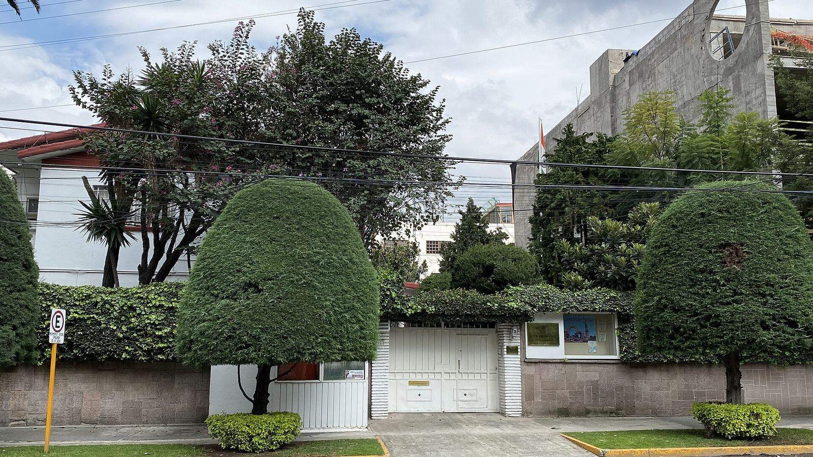 The Embassy of India on Musset street in Polanco, Mexico City