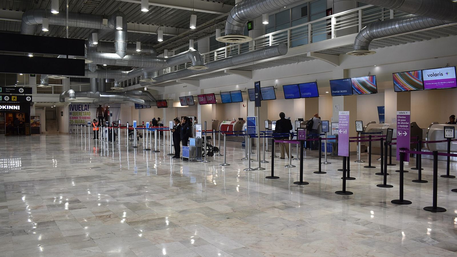 Check-in hall at Querétaro Intercontinental Airport